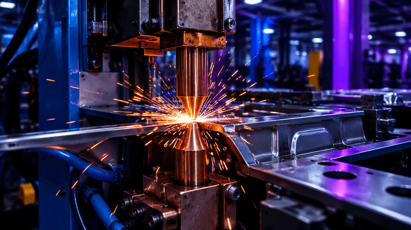 Case Isotron: solda ponto e conectores industriais